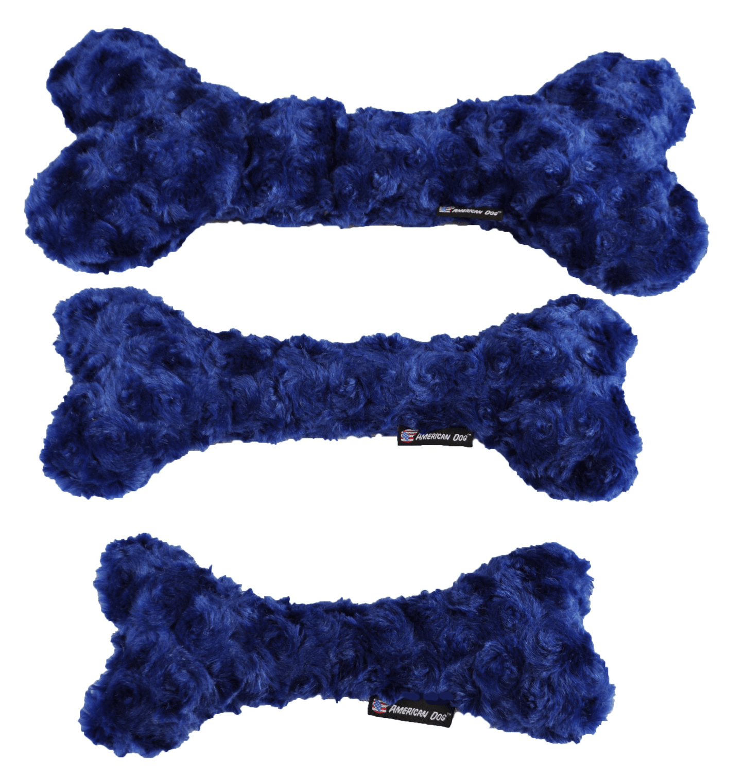 Nuggle Bone Soft Fleece Dog Toy - Small, Handmade Squeaky Bones-2
