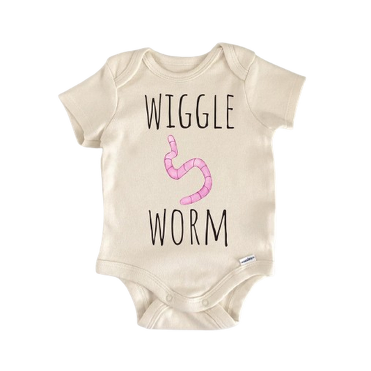 Wiggle Worm Fishing - Baby Boy Girl Clothes Infant Bodysuit Funny Cute Newborn-0