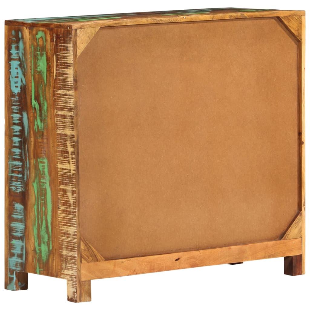 vidaXL Sideboard 27.6"x11.8"x26.8" Solid Reclaimed Wood-2