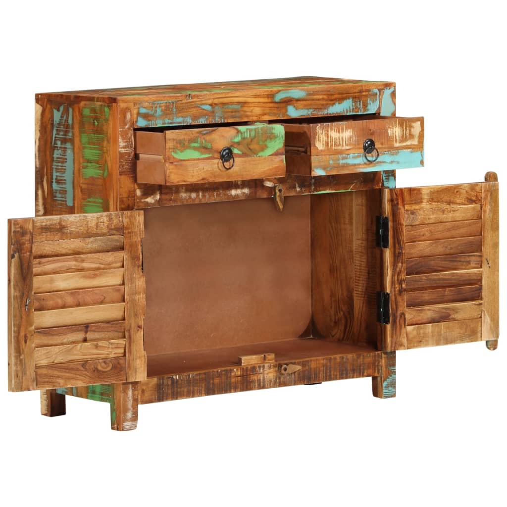 vidaXL Sideboard 27.6"x11.8"x26.8" Solid Reclaimed Wood-3