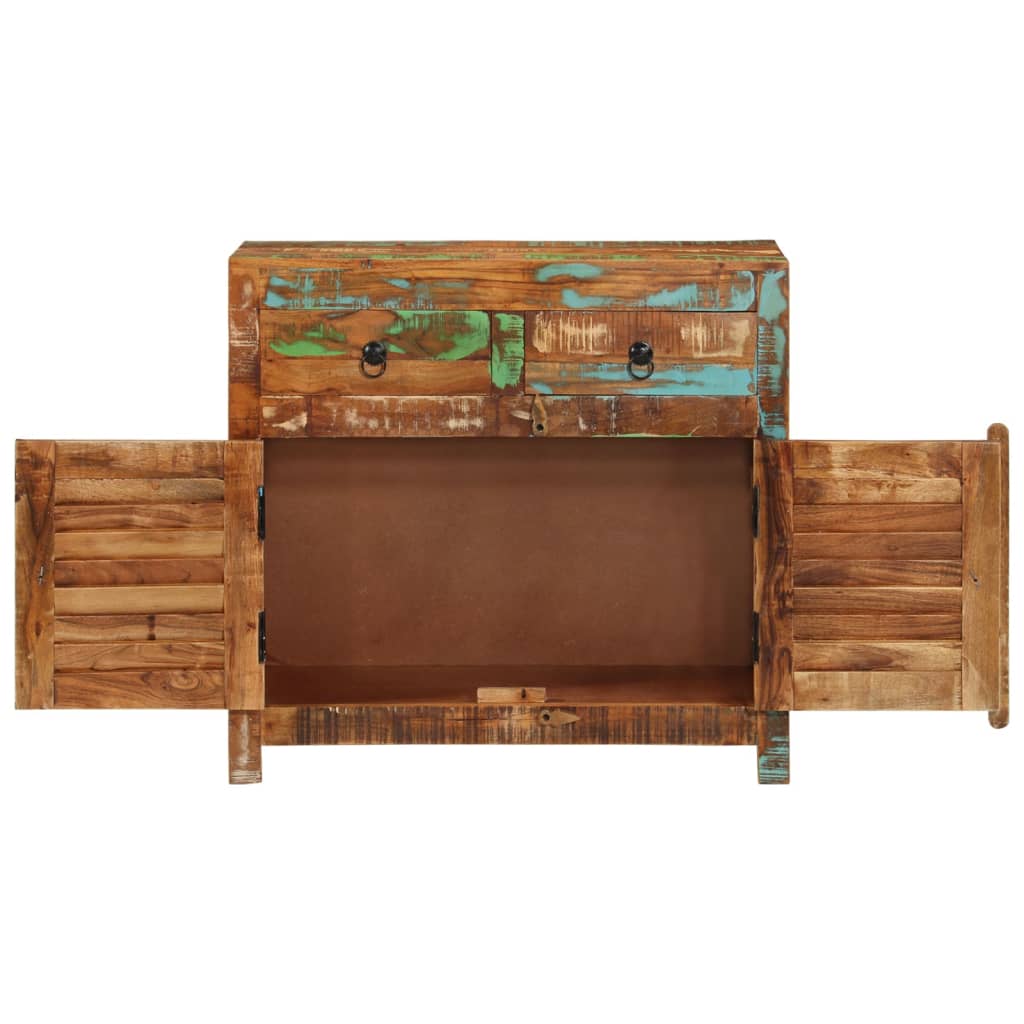 vidaXL Sideboard 27.6"x11.8"x26.8" Solid Reclaimed Wood-4