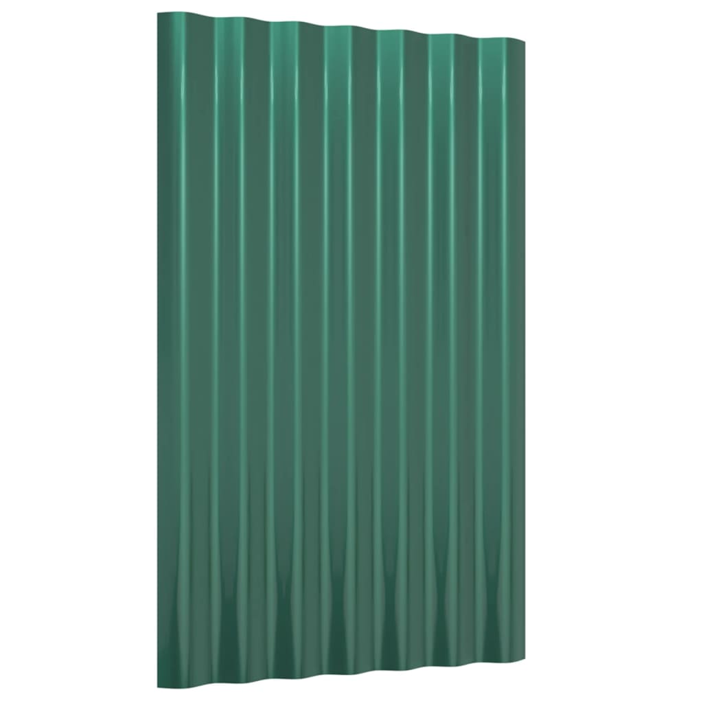 vidaXL Roof Panels Roofing Material Sheet Garage Sheds Powder-coated Steel-3