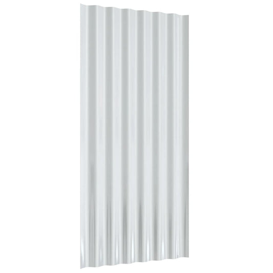 vidaXL Roof Panels Roofing Material Sheet Garage Sheds Powder-coated Steel-0