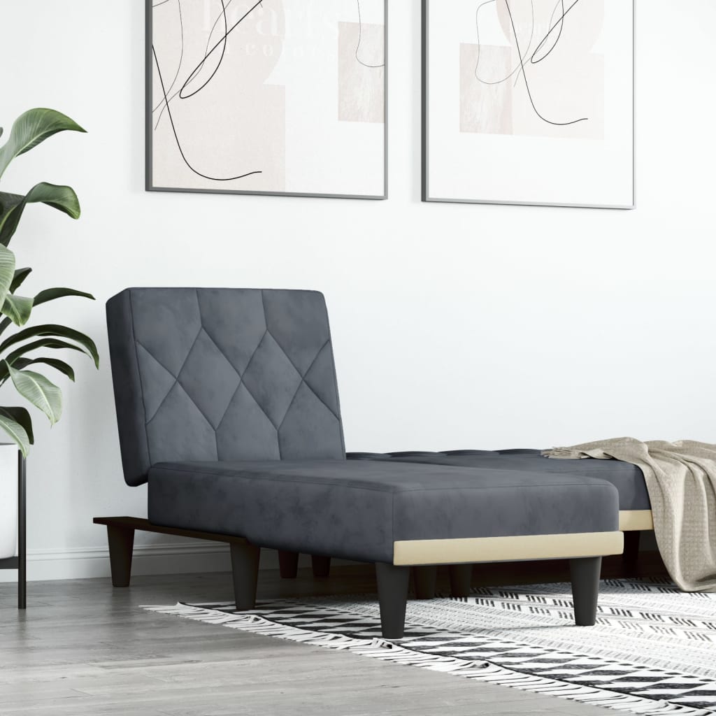 vidaXL Lounger Settee Lounge Sofa Chair Bed Seating for Living Room Velvet-5