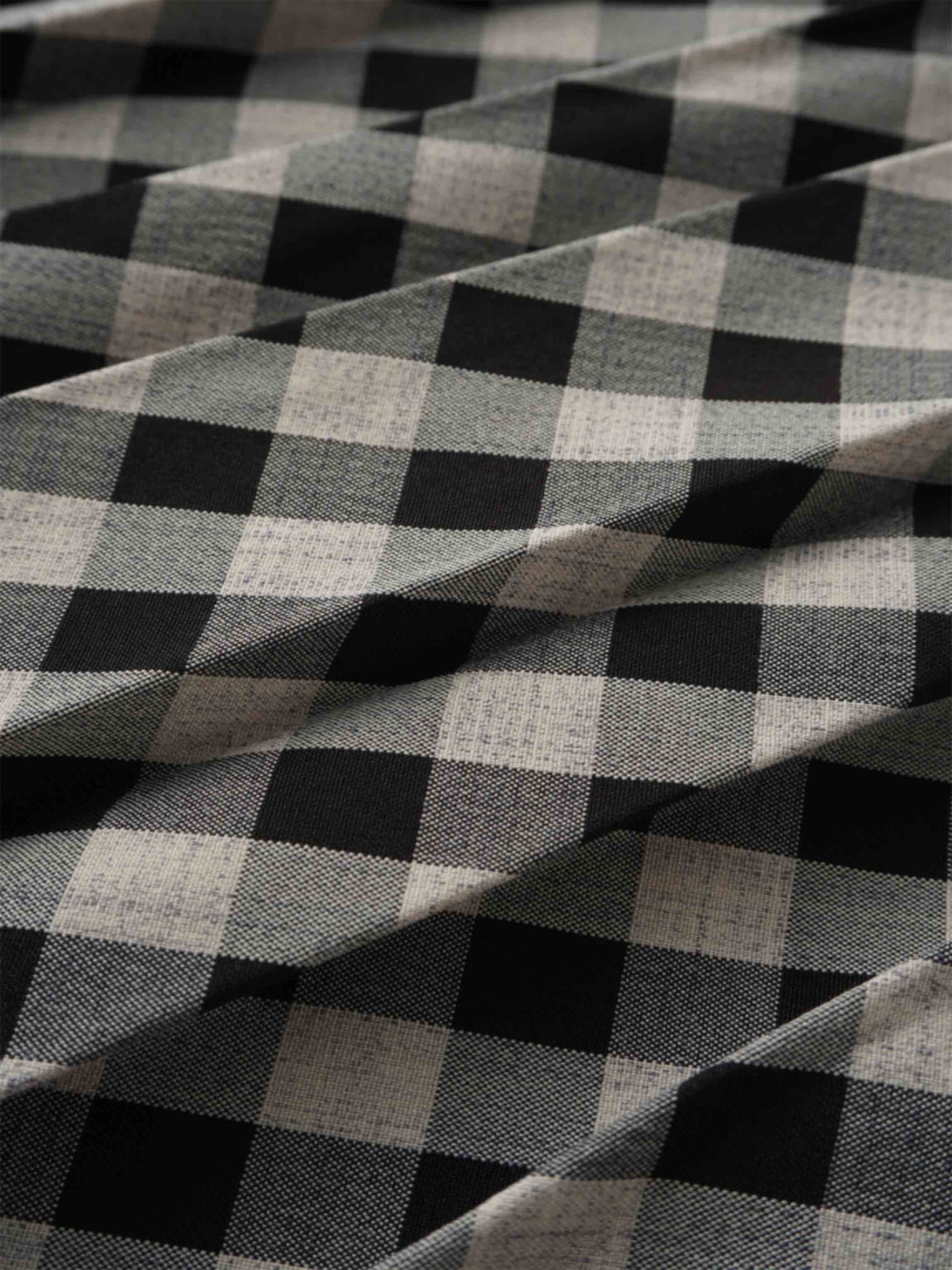 Printed Pleated Skirt-Tan/Black Gingham-4