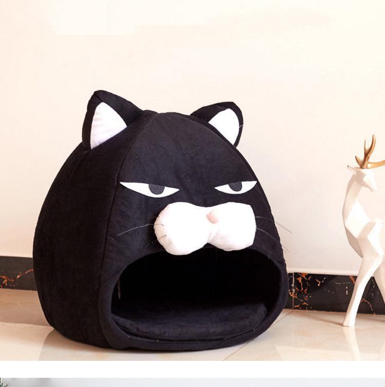 Cozy Haven Cat Bed: Plush Nest For Your Feline Friend-4